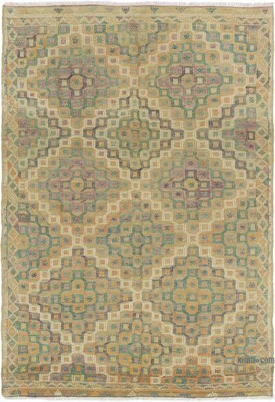 Vintage Anatolian Jijim - 5' 7" x 8' 2" (67" x 98")