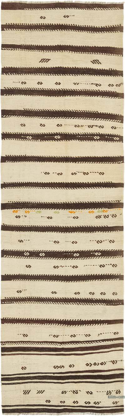 Vintage Anatolian Kilim Runner - 3' 5" x 11' 8" (41" x 140")