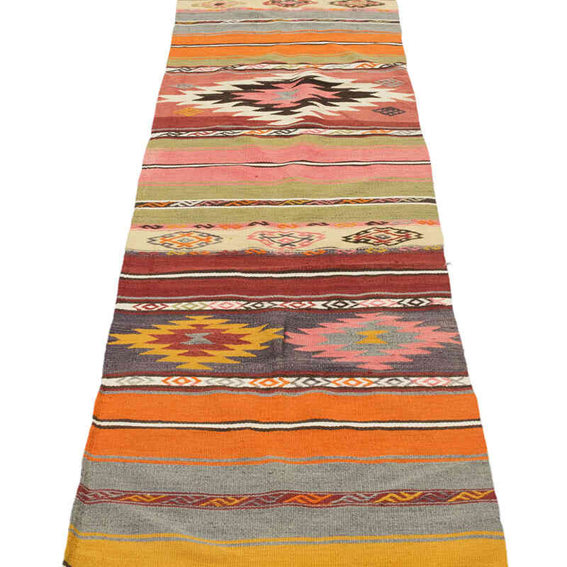 Vintage Manisa Kilim Runner - 1' 10" x 8' 10" (22" x 106") - K0077880