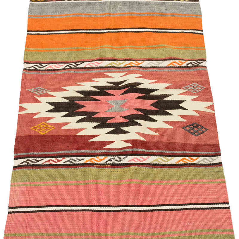 Vintage Manisa Kilim Runner - 1' 10" x 8' 10" (22" x 106") - K0077880