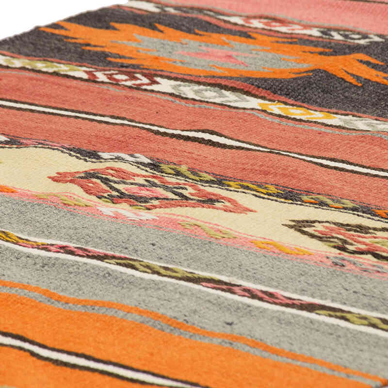 Vintage Manisa Kilim Runner - 1' 10" x 8' 10" (22" x 106") - K0077880