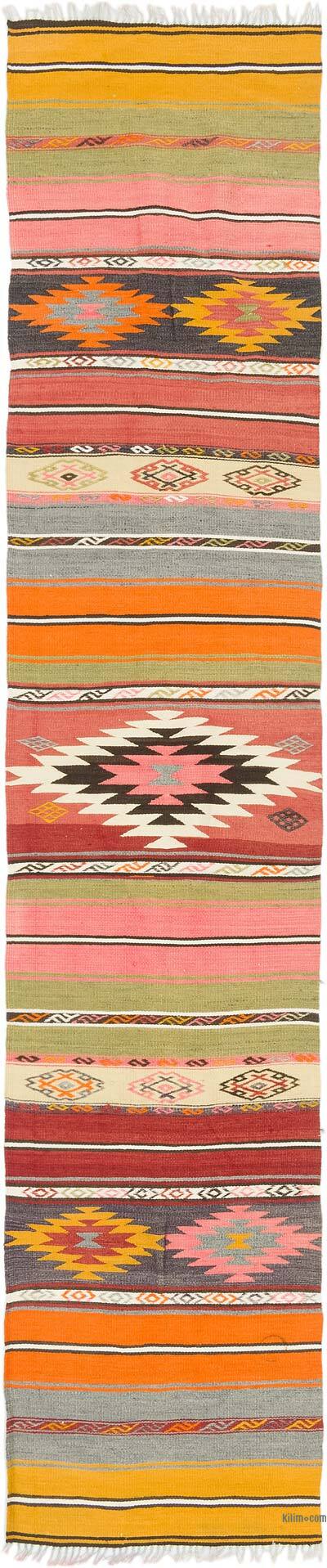 Vintage Manisa Kilim Yolluk - 56 cm x 270 cm