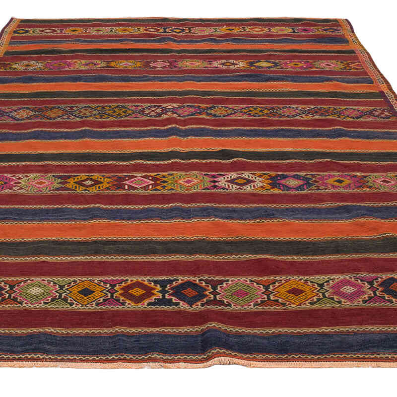 Vintage Sivas Kilim Rug - 6' 2" x 9' 6" (74" x 114") - K0077882