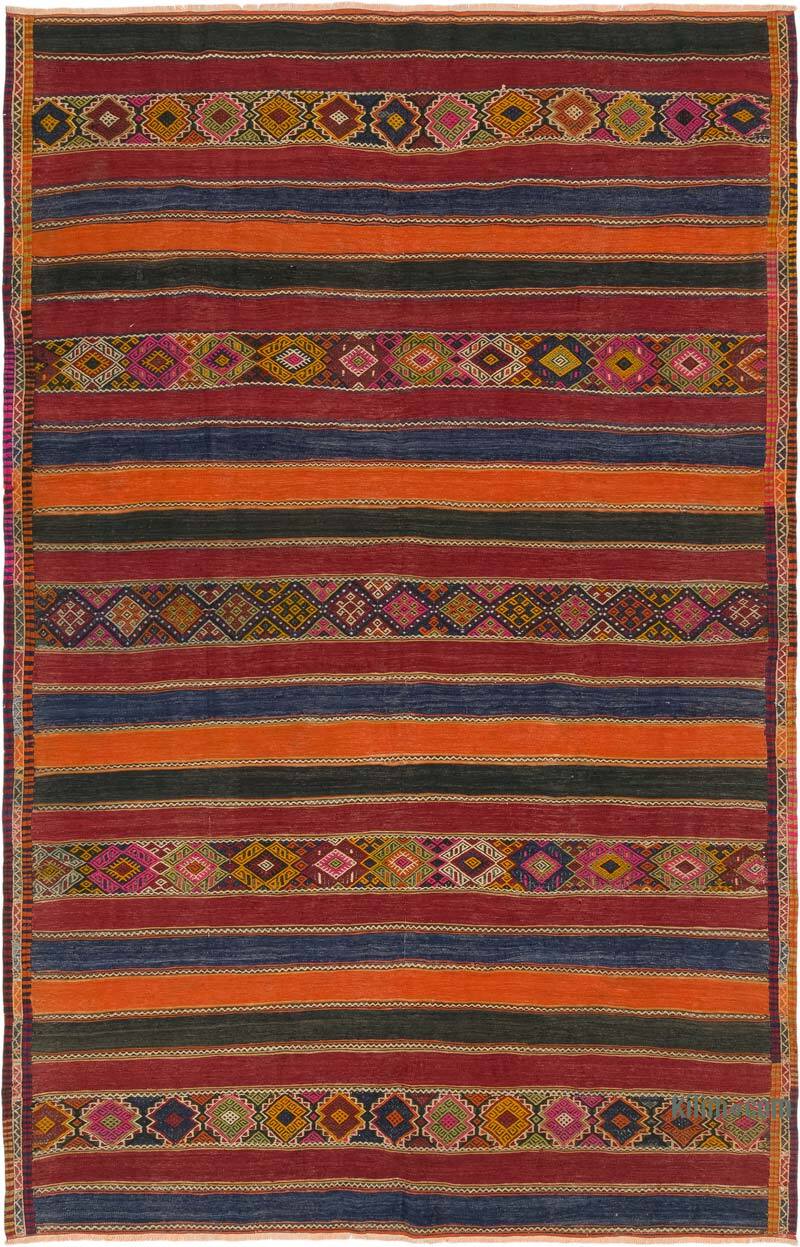 Vintage Sivas Kilim Rug - 6' 2" x 9' 6" (74" x 114") - K0077882