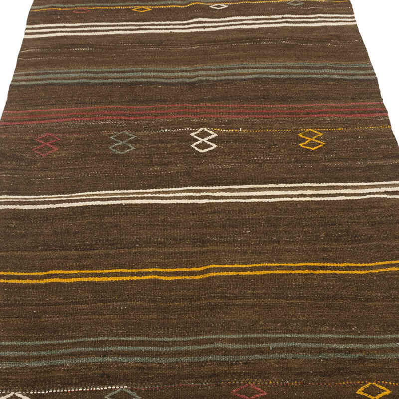 Vintage Anatolian Kilim Rug - 3' 7" x 7' 1" (43" x 85") - K0077883