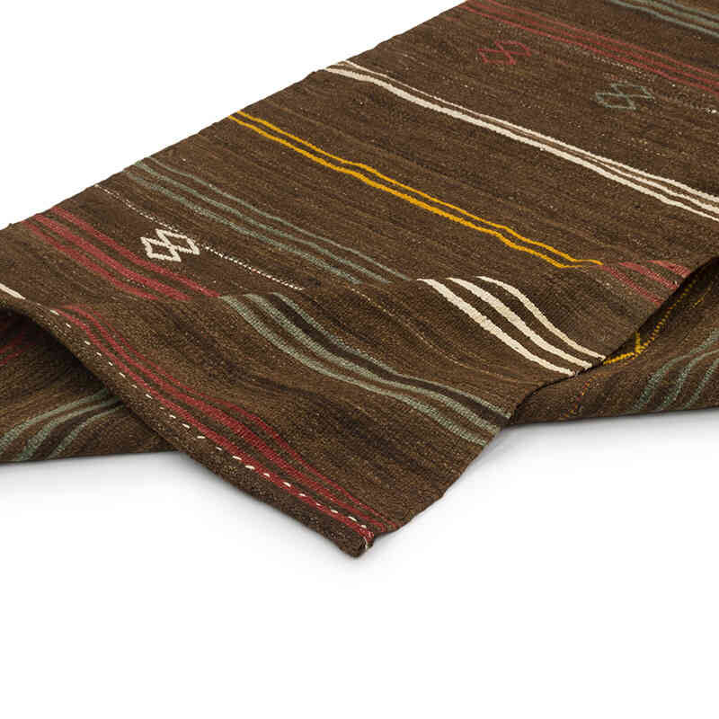 Vintage Anatolian Kilim Rug - 3' 7" x 7' 1" (43" x 85") - K0077883