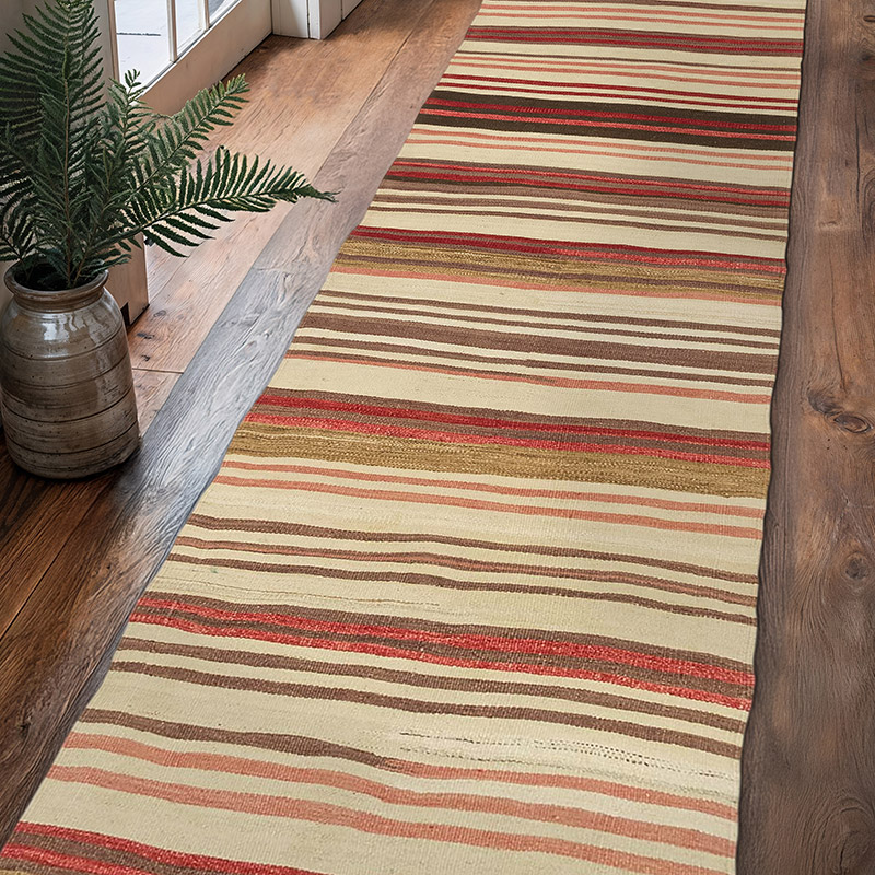 Vintage Anatolian Kilim Runner - 2' 7" x 10' 10" (31" x 130") - K0077890