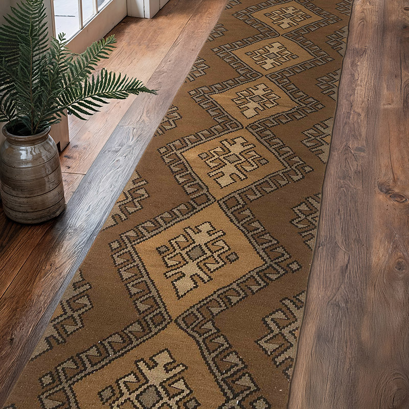 Corredor Vintage Kars Kilim - 68 cm x 352 cm - K0077894