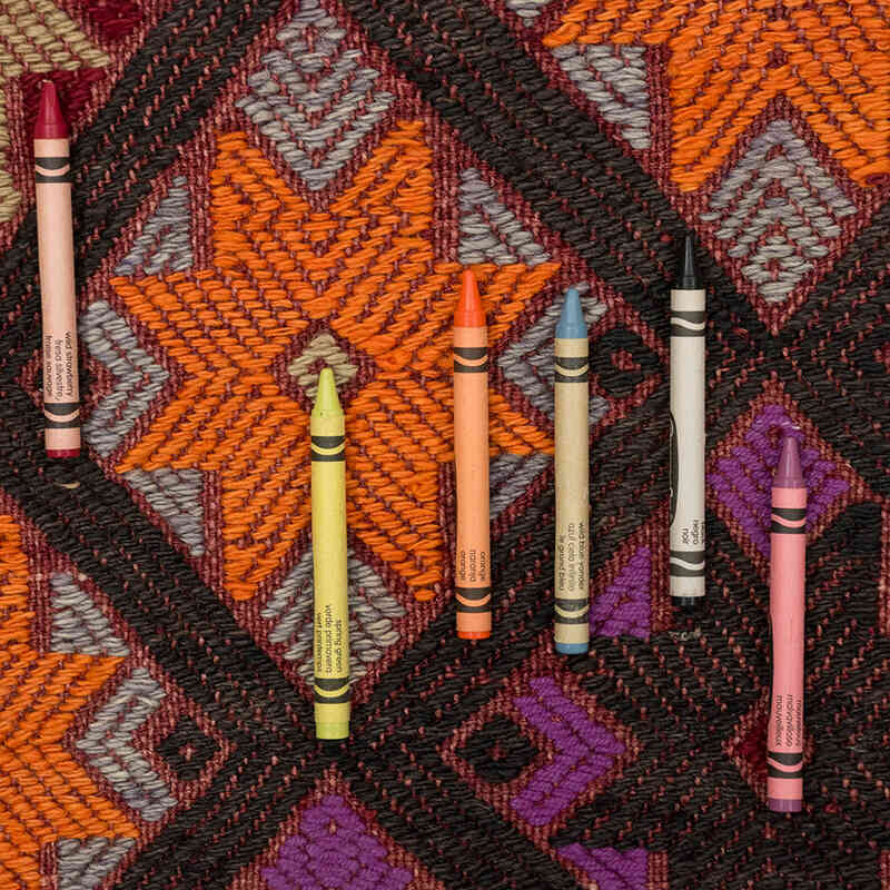 Vintage Anatolian Jijim - 6'  x 8' 5" (72" x 101") - K0077902