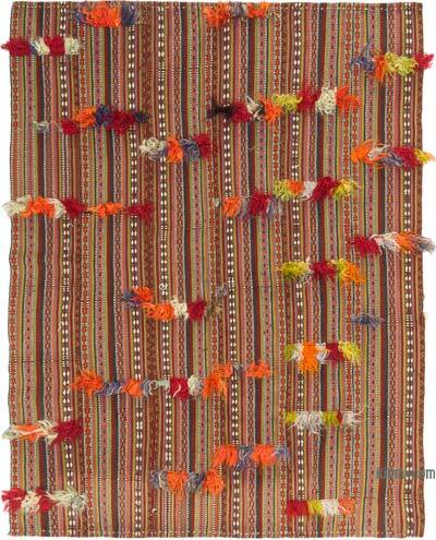Vintage Anatolian Flatweave - 4' 9" x 6' 3" (57" x 75")
