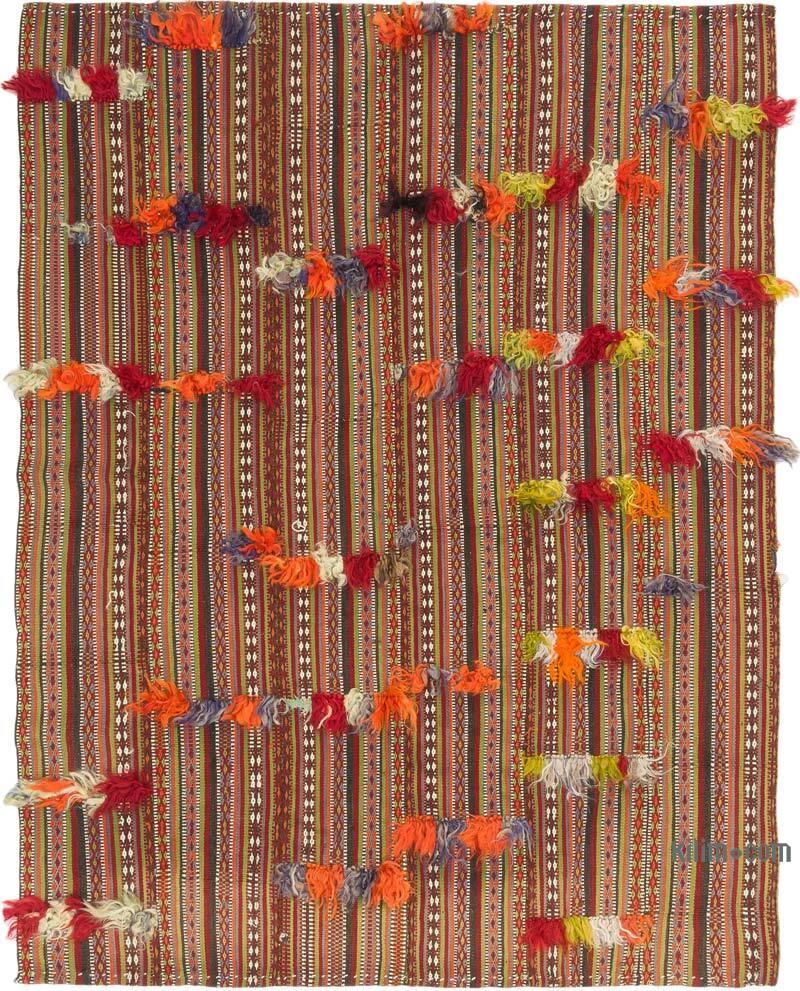 Alfombra Vintage Anatolian Kilim - 145 cm x 190 cm - K0077904