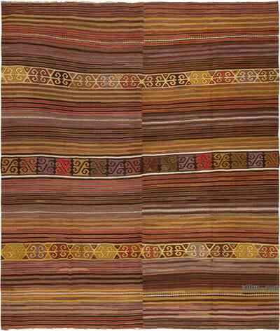 Vintage Konya Kilim Rug - 10' 2" x 12' 1" (122" x 145")