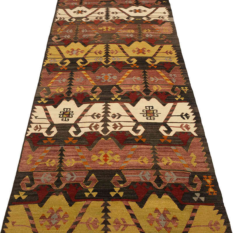Corredor Vintage Afyon Kilim - 89 cm x 369 cm - K0077912