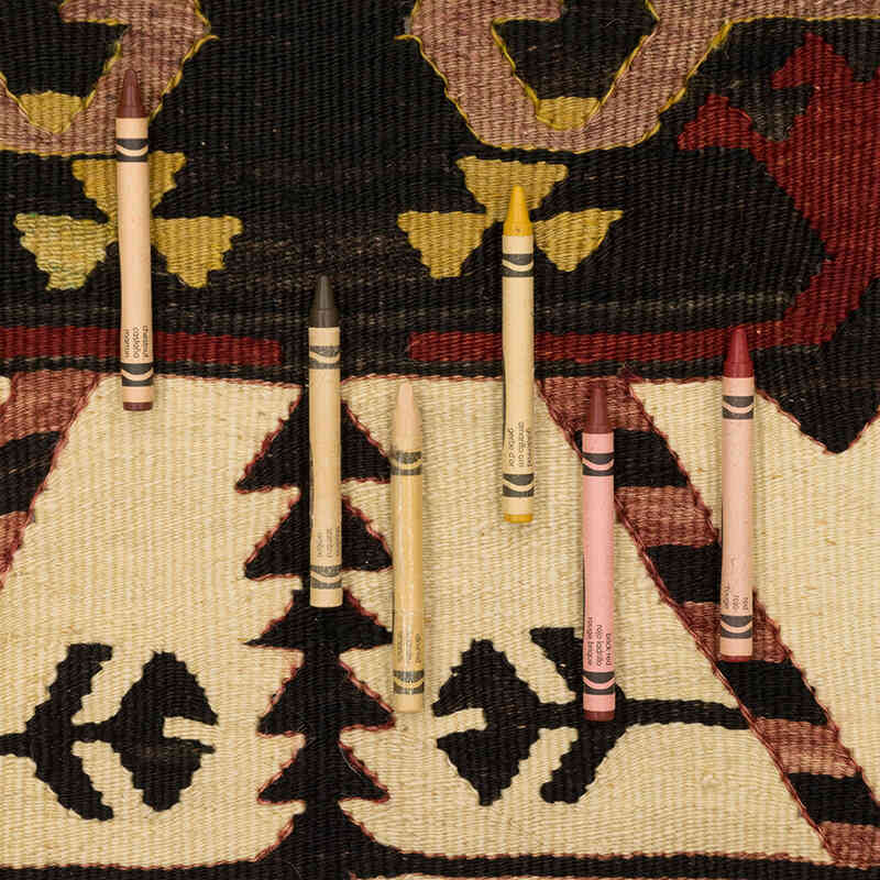 Corredor Vintage Afyon Kilim - 89 cm x 369 cm - K0077912