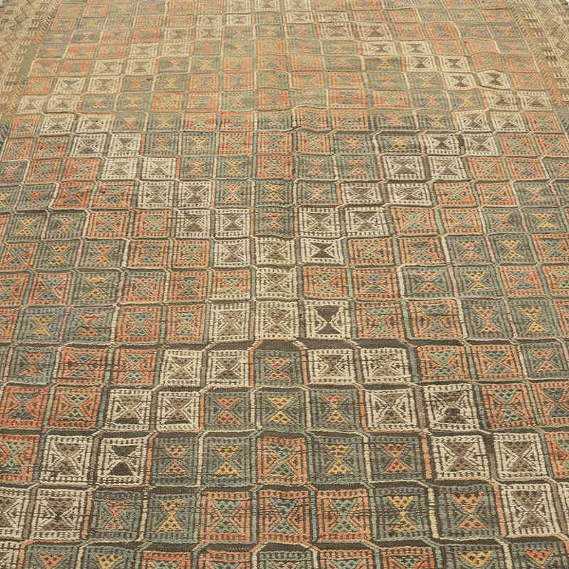 Vintage Anatolian Jijim Rug - 6' 1" x 10' 4" (73" x 124") - K0077914