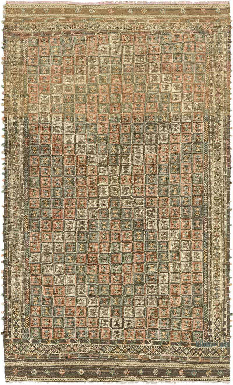 Vintage Anatolian Jijim Rug - 6' 1" x 10' 4" (73" x 124") - K0077914