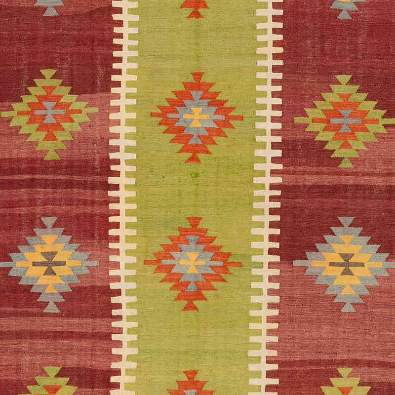 Vintage Afyon Kilim Rug - 5' 4" x 9' 6" (64" x 114") - K0077918