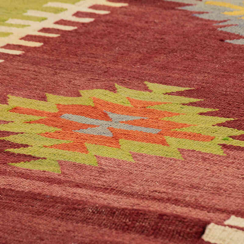 Vintage Afyon Kilim Rug - 5' 4" x 9' 6" (64" x 114") - K0077918