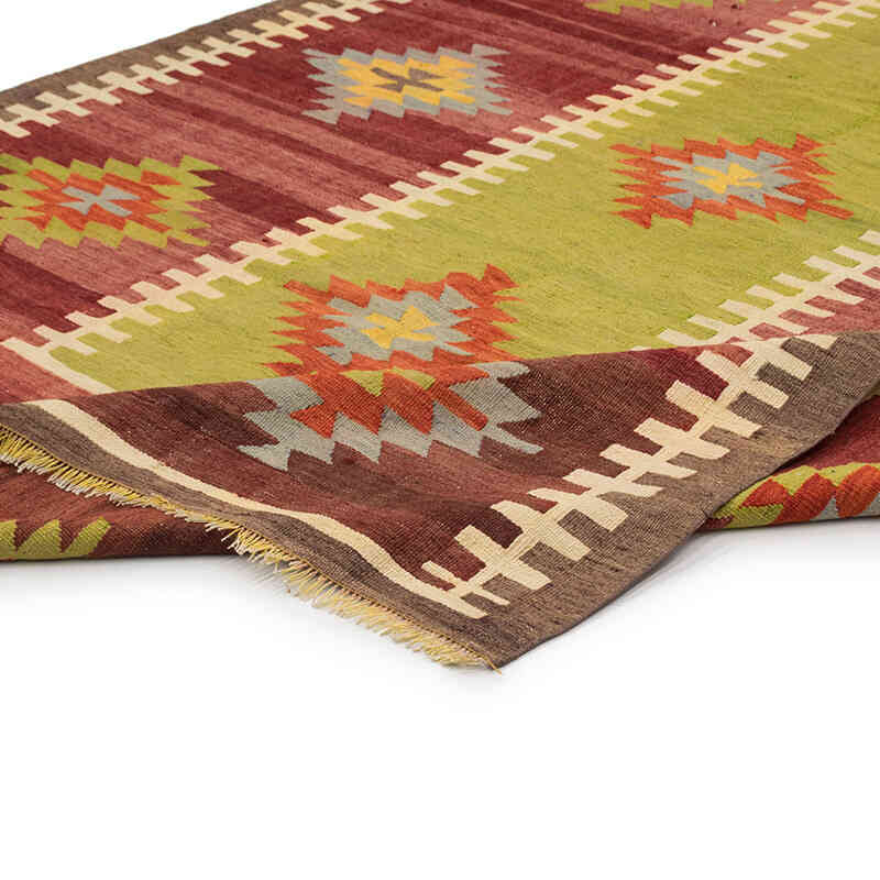 Vintage Afyon Kilim Rug - 5' 4" x 9' 6" (64" x 114") - K0077918