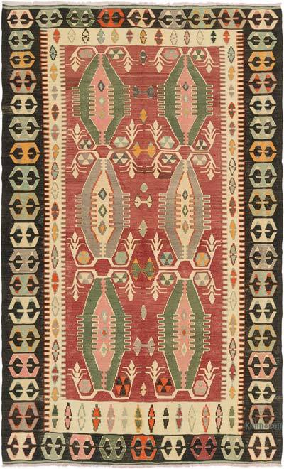 Vintage Manisa Kilim Rug - 6'  x 9' 9" (72" x 117")