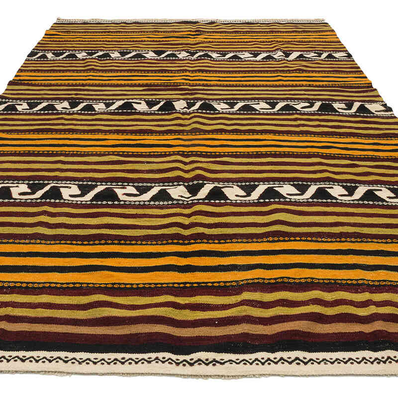 Vintage Konya Kilim Rug - 6' 2" x 10' 2" (74" x 122") - K0077922