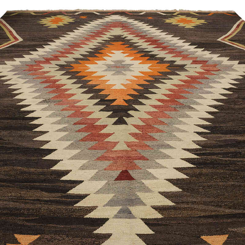 New Turkish Handwoven Kilim Rug - 10' 2" x 14' 1" (122" x 169") - K0077933
