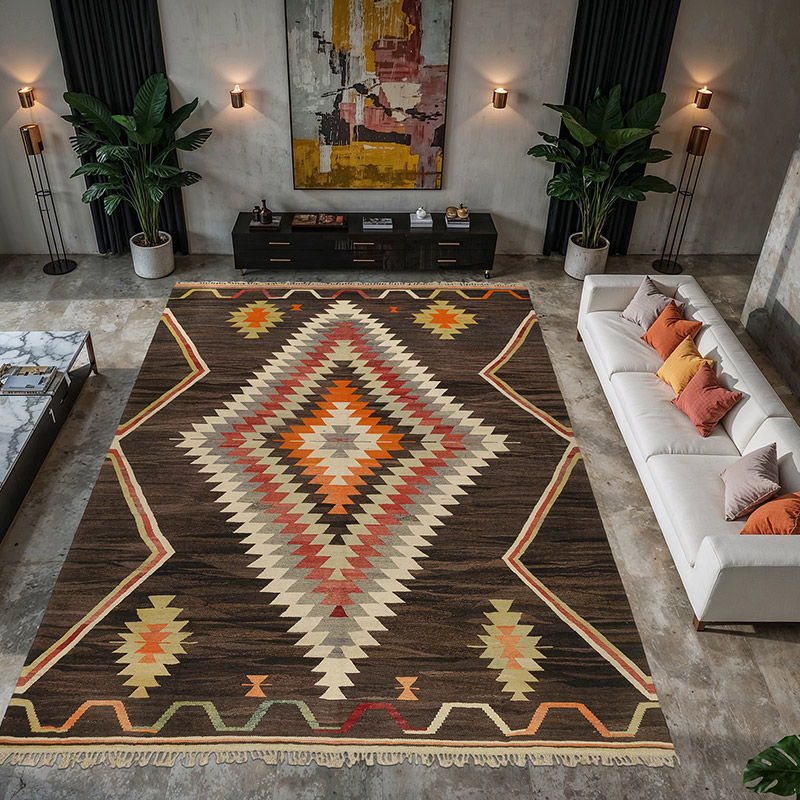 New Turkish Handwoven Kilim Rug - 10' 2" x 14' 1" (122" x 169") - K0077933