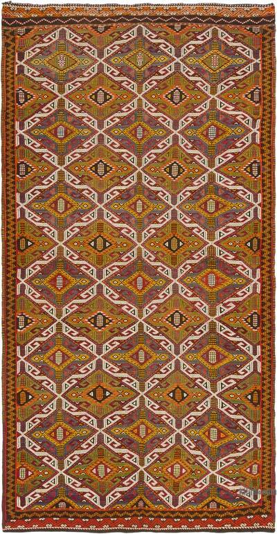 Vintage Anatolian Jijim Rug - 5' 3" x 10' 6" (63" x 126")