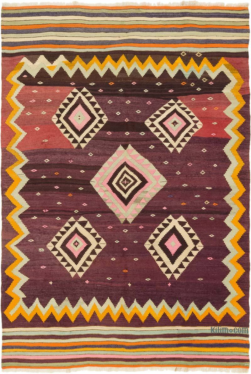 Vintage Milas Kilim Rug - 4' 9" x 6' 11" (57" x 83") - K0077944