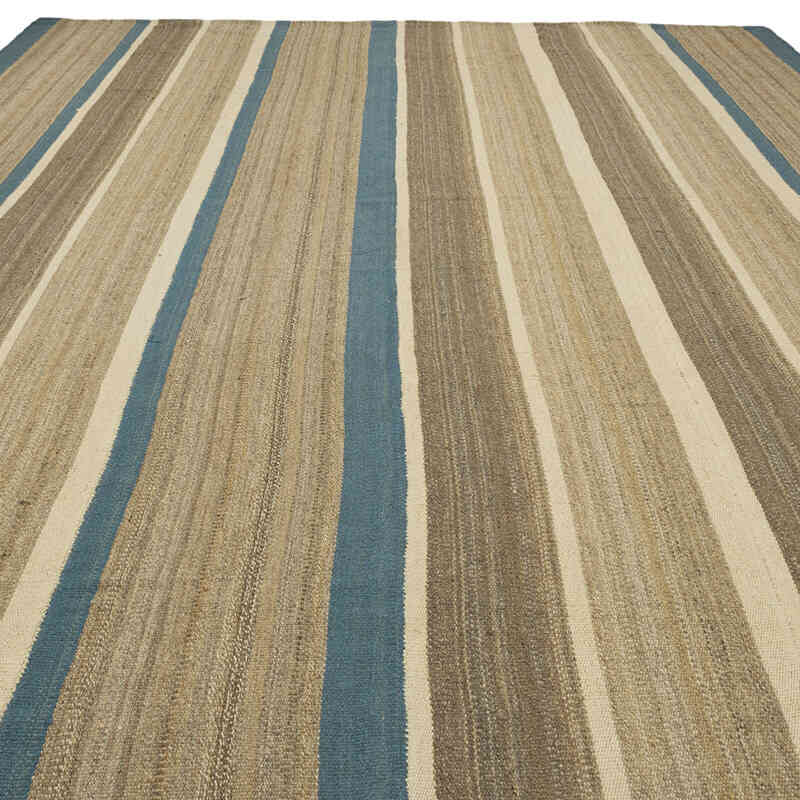 New Turkish Kilim Rug - 9' 11" x 13' 8" (119" x 164") - K0077950