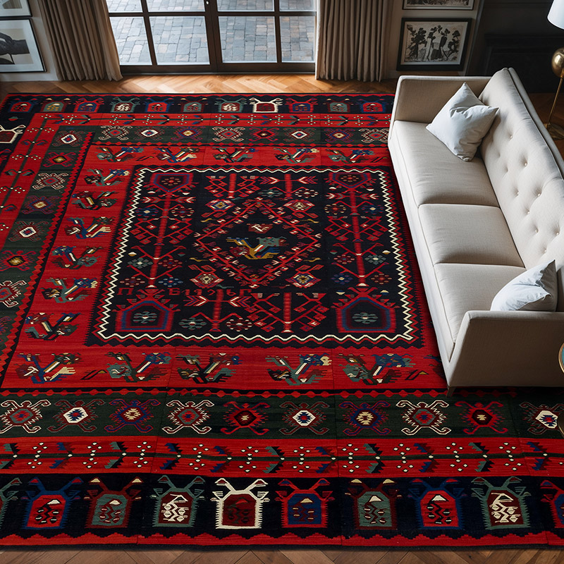 Alfombra Vintage Sharkoy Kilim - 390 cm x 380 cm - K0077961