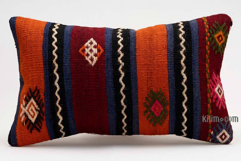Kilim Yastık Kılıfı - 50 cm x 30 cm - K0077973
