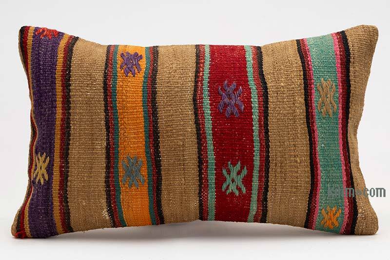 Kilim Pillow Cover - 1' 8" x 1'  (20" x 12") - K0078032