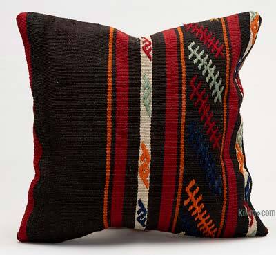 Kilim Pillow Cover - 1' 4" x 1' 4" (16" x 16")
