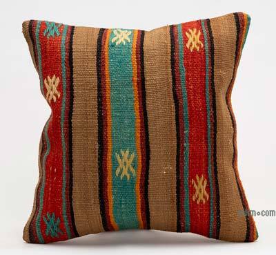 Kilim Pillow Cover - 1' 4" x 1' 4" (16" x 16")