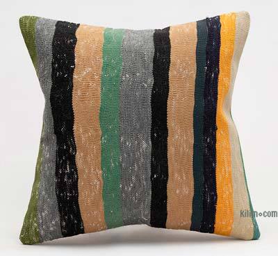 Kilim Pillow Cover - 1' 4" x 1' 4" (16" x 16")