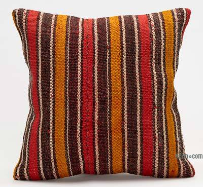 Kilim Pillow Cover - 1' 4" x 1' 4" (16" x 16")