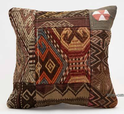 Kilim Pillow Cover - 1' 4" x 1' 4" (16" x 16")
