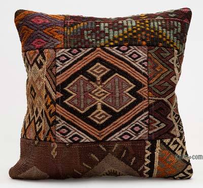 Kilim Pillow Cover - 1' 4" x 1' 4" (16" x 16")