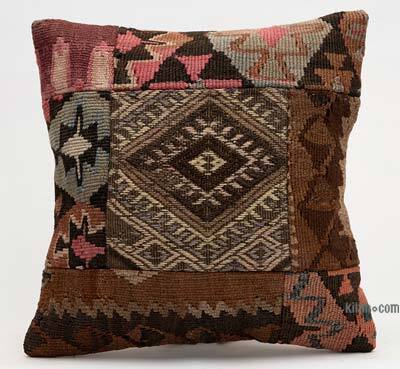 Kilim Pillow Cover - 1' 4" x 1' 4" (16" x 16")
