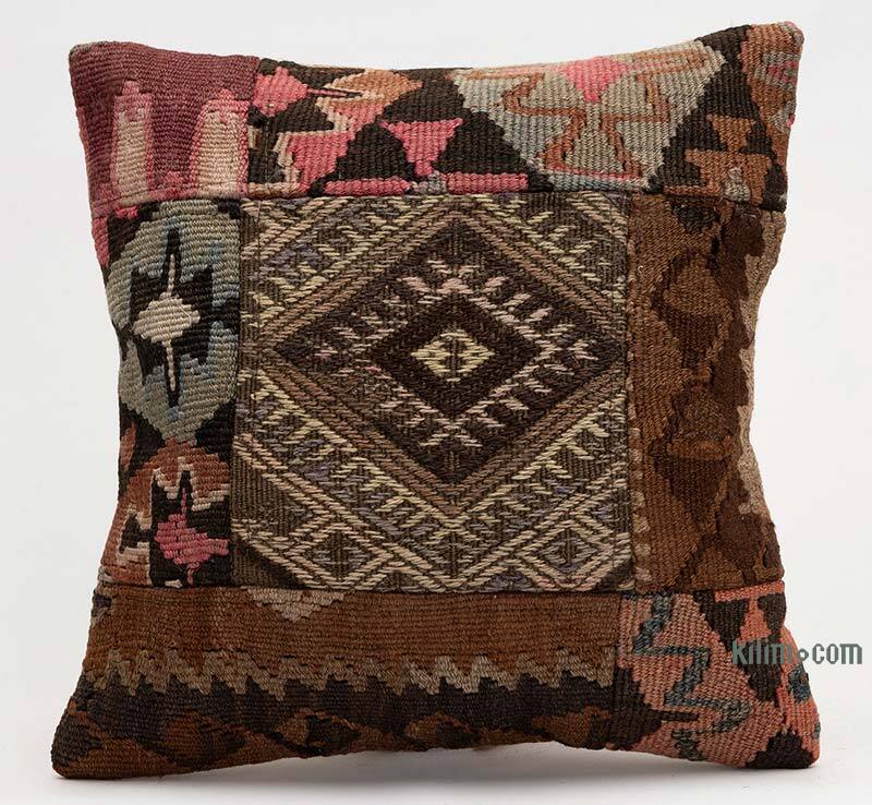 Kilim Pillow Cover - 1' 4" x 1' 4" (16" x 16") - K0078291