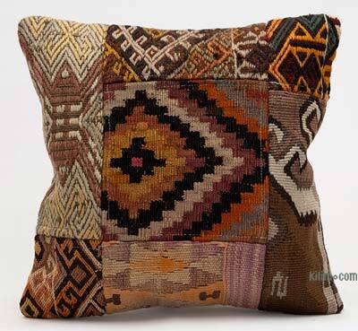 Kilim Pillow Cover - 1' 4" x 1' 4" (16" x 16")
