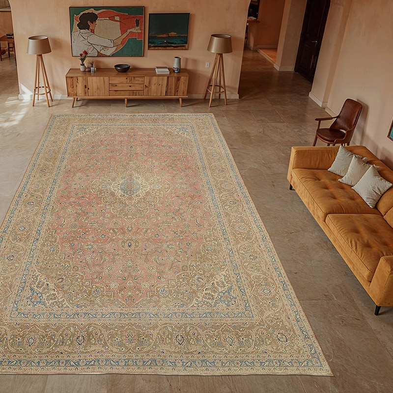 Vintage Hand-Knotted Oriental Rug - 10'  x 16' 1" (120" x 193") - K0078334