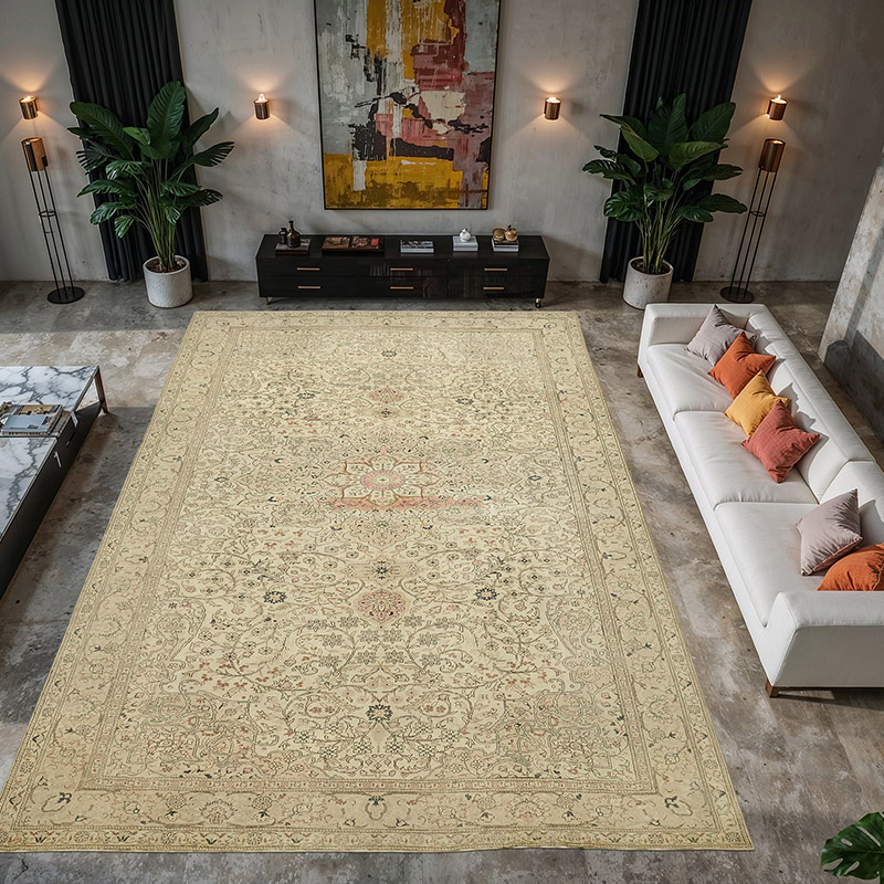 Vintage Hand-Knotted Oriental Rug - 10' 2" x 14' 6" (122" x 174") - K0078348