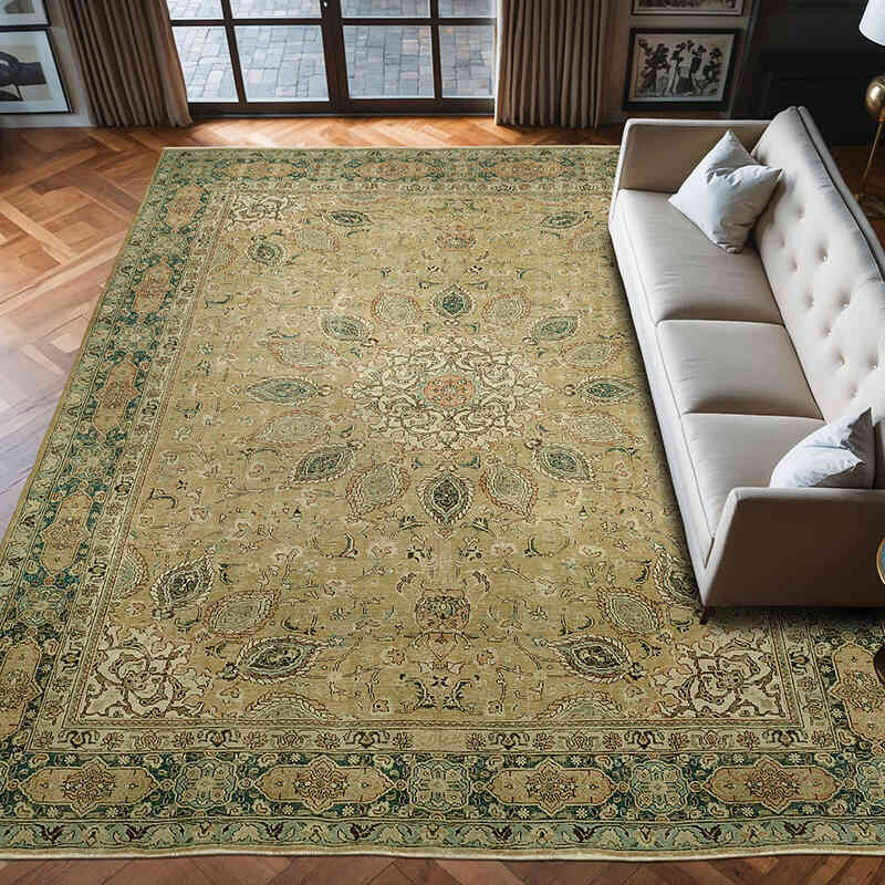 Vintage Hand-Knotted Oriental Rug - 9' 11" x 12' 10" (119" x 154") - K0078357