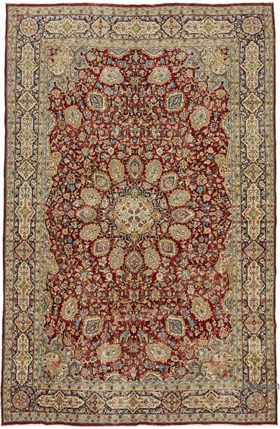 Vintage Hand-Knotted Oriental Rug - 6' 10" x 10' 2" (82" x 122")