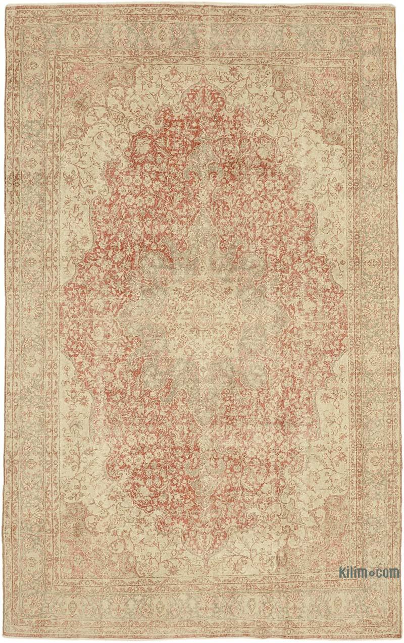El Dokuma Vintage Halı - 227 cm x 368 cm - K0078383