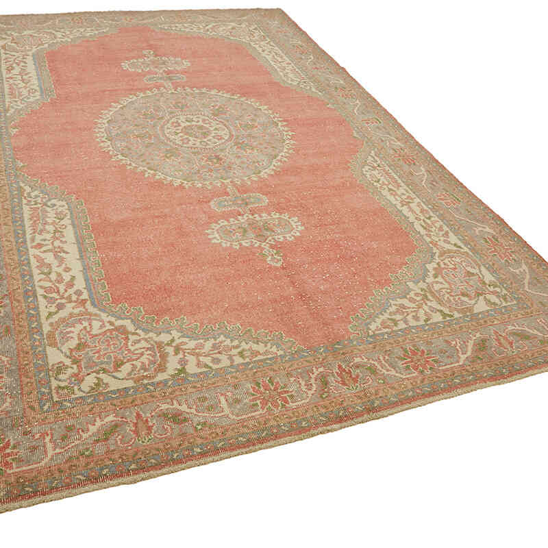 Vintage Hand-Knotted Oriental Rug - 7' 4" x 11' 2" (88" x 134") - K0078384