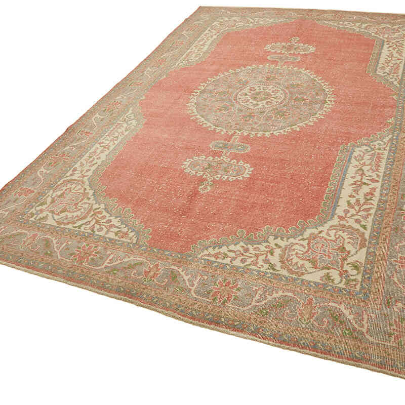 Vintage Hand-Knotted Oriental Rug - 7' 4" x 11' 2" (88" x 134") - K0078384