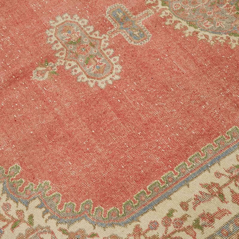 Vintage Hand-Knotted Oriental Rug - 7' 4" x 11' 2" (88" x 134") - K0078384